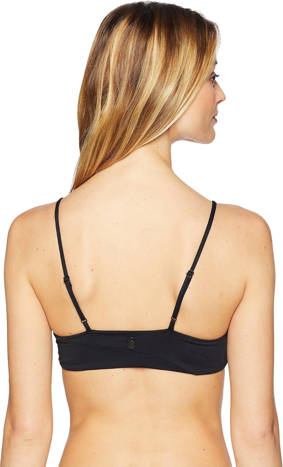 Volcom Simply Seam Less Vneck Bikini Top Swimwear Blackout