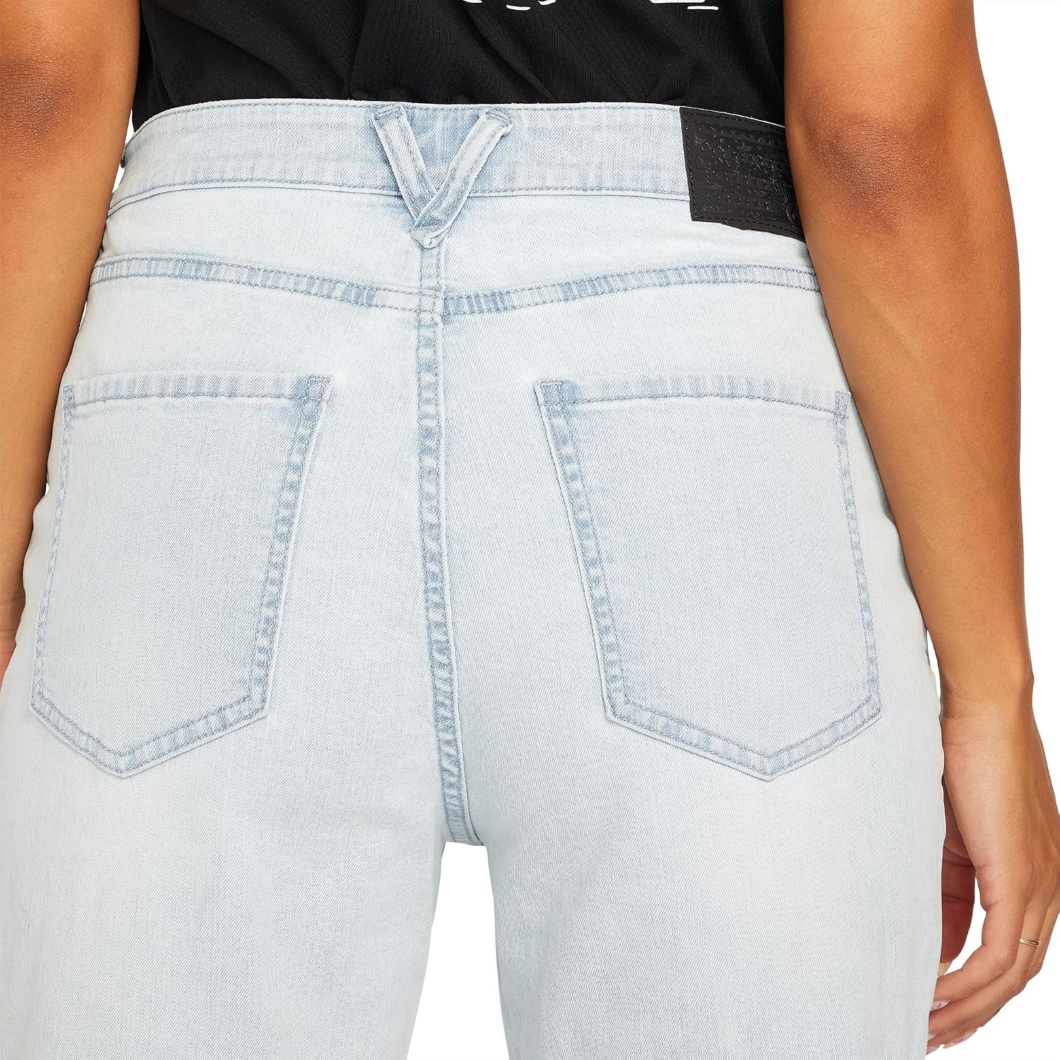 Volcom Women's Stone Step High Rise Denim Jean Pant Allover Stone Light