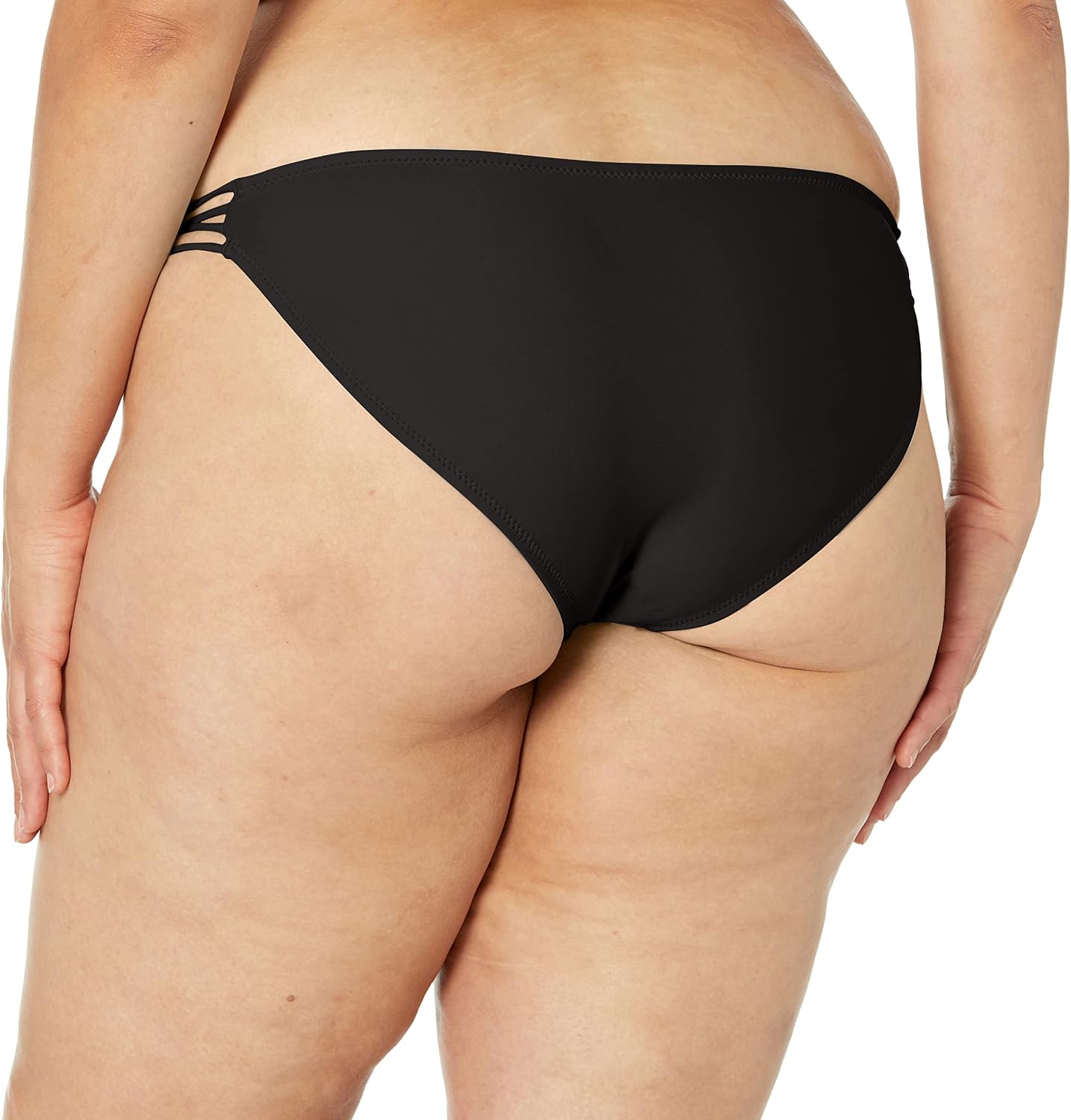 Volcom Women's Full Bikini Bottom – Low-Rise Swim Bottom with Full Coverage, Made from Recycled Fabric New Black