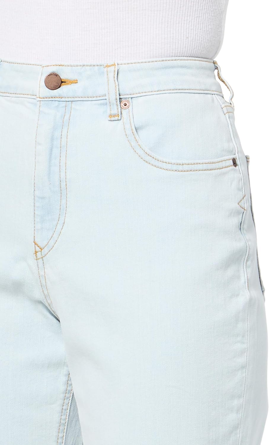Volcom Women's Stoned High Rise Straight Leg Jean Cruzer Blue