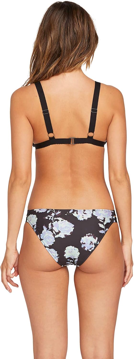 Volcom Women's Simply Solid Full Bikini Bottom (Regular & Plus Size) Coal