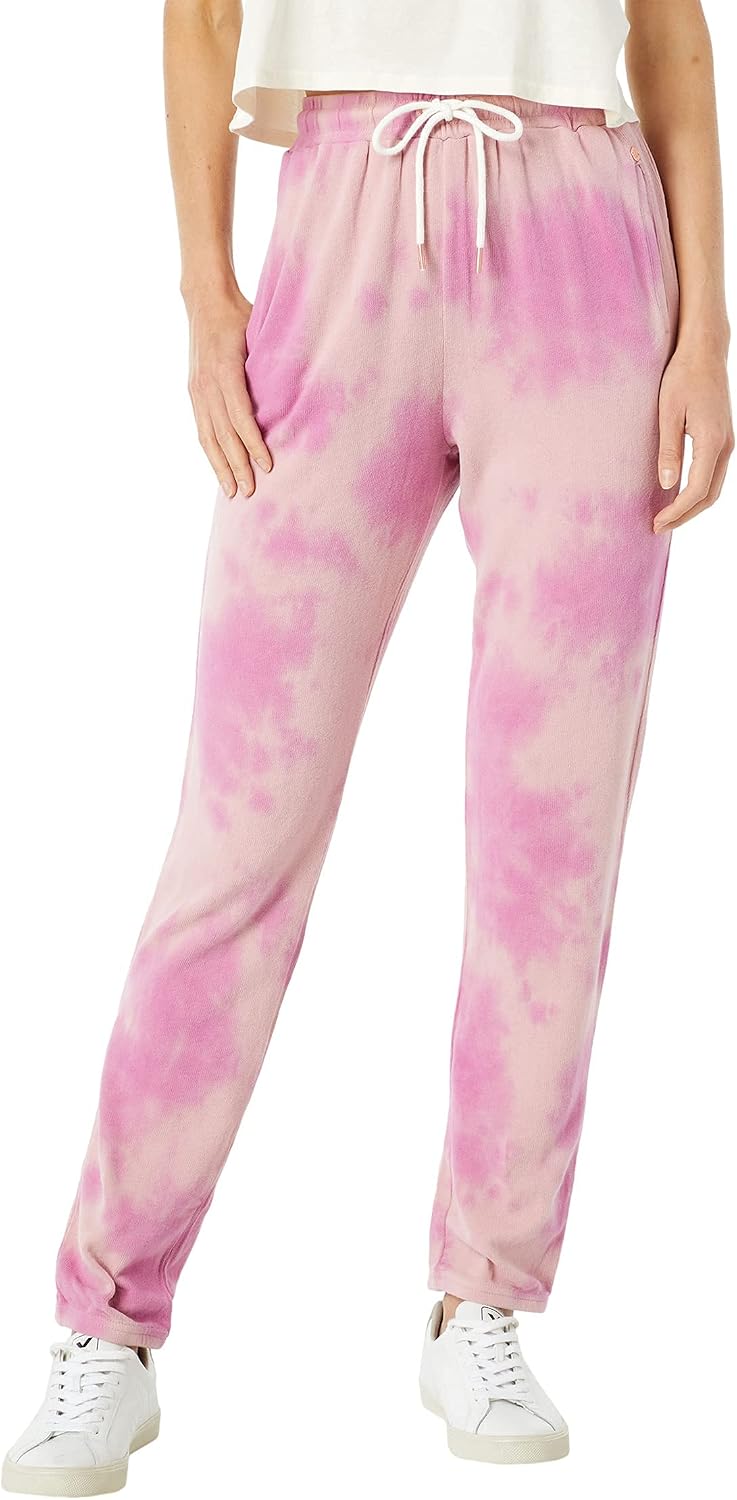 Volcom Women's Lived In Lounge Fleece Sweatpants (Regular & Plus Size) Faded Mauve