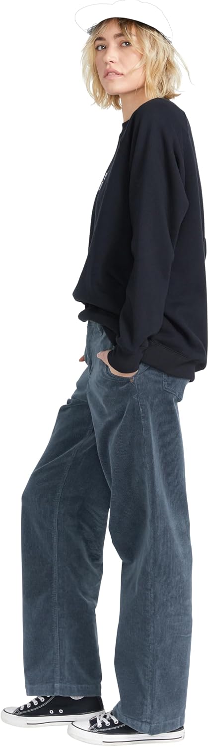 Volcom Women's 1991 Stone Low Rise Denim Jean Pant Vintage Navy