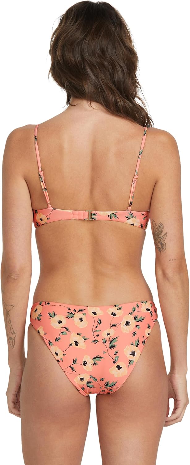 Volcom Women's Bikini Top- Removable Cups, Adjustable Straps, Underwire Support- Beach & Pool Wear Sun
