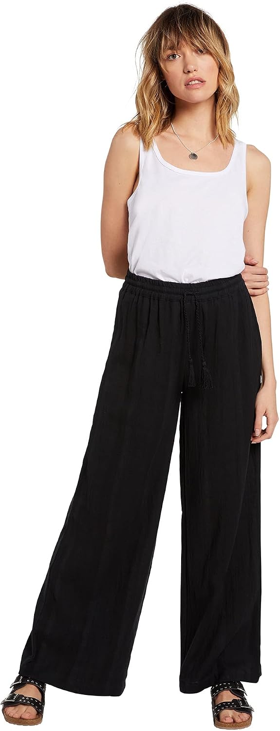Volcom Women's Sun Spent Beach Pant (Regular & Plus Size) Black