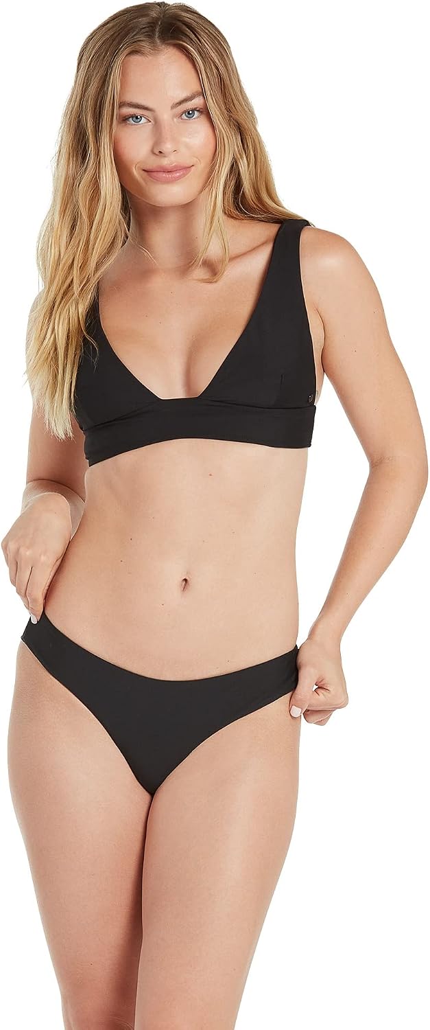 Volcom Simply Seamless Halter Bikini Top Midnight