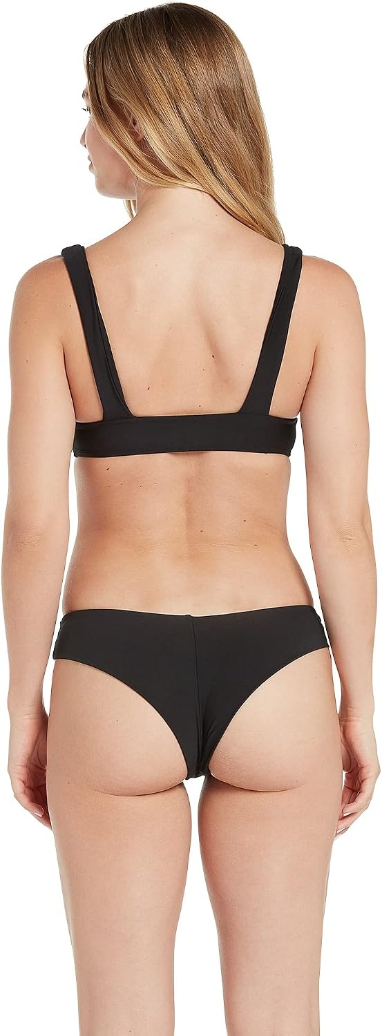 Volcom Simply Seamless Halter Bikini Top Midnight
