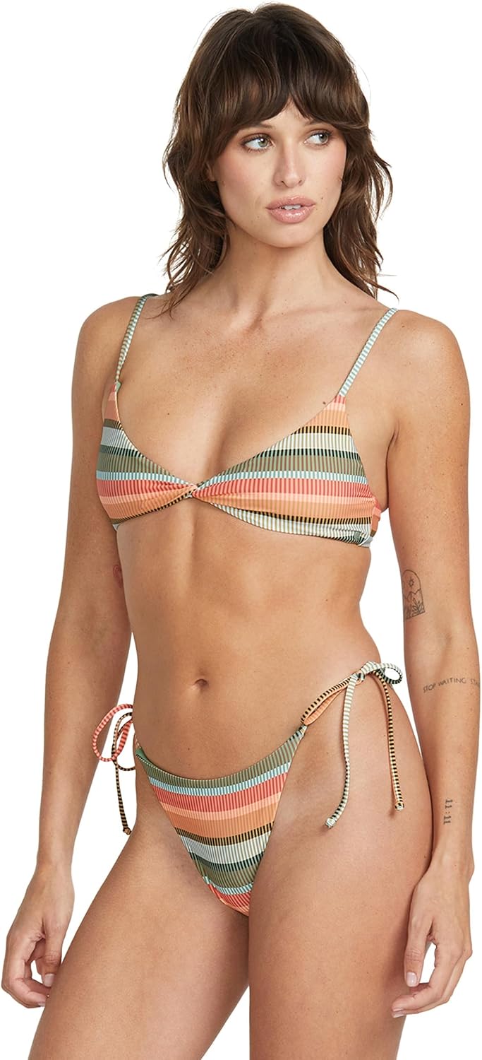 Volcom Women's Full Bikini Bottom – Low-Rise Swim Bottom with Full Coverage, Made from Recycled Fabric Multi Sol