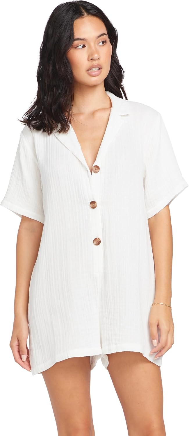 Volcom Women's Swimsuit Cover-ups for Beach, Poolside, Resort Wear Star White