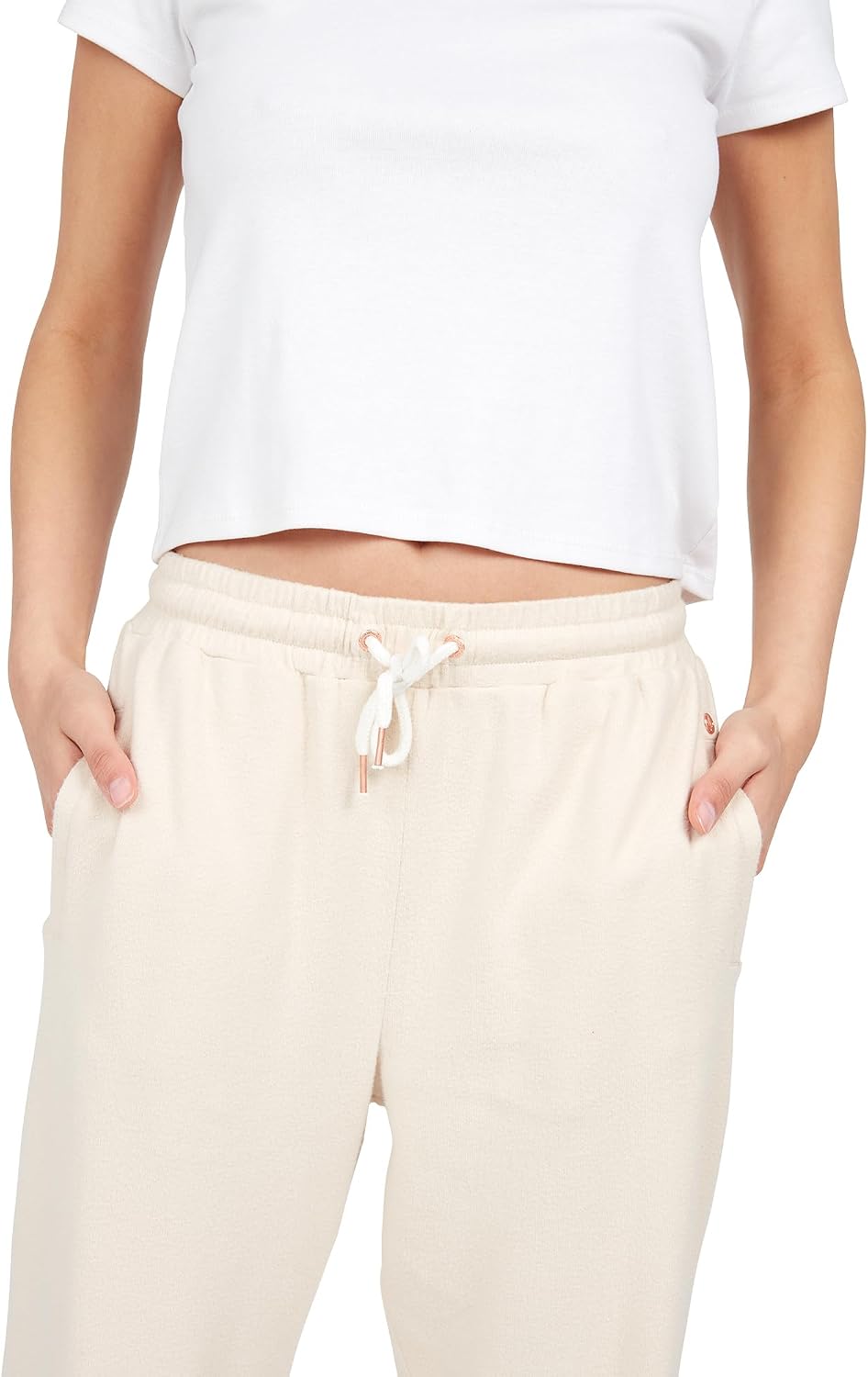Volcom Women's Lived In Lounge Fleece Sweatpants (Regular & Plus Size) Sand