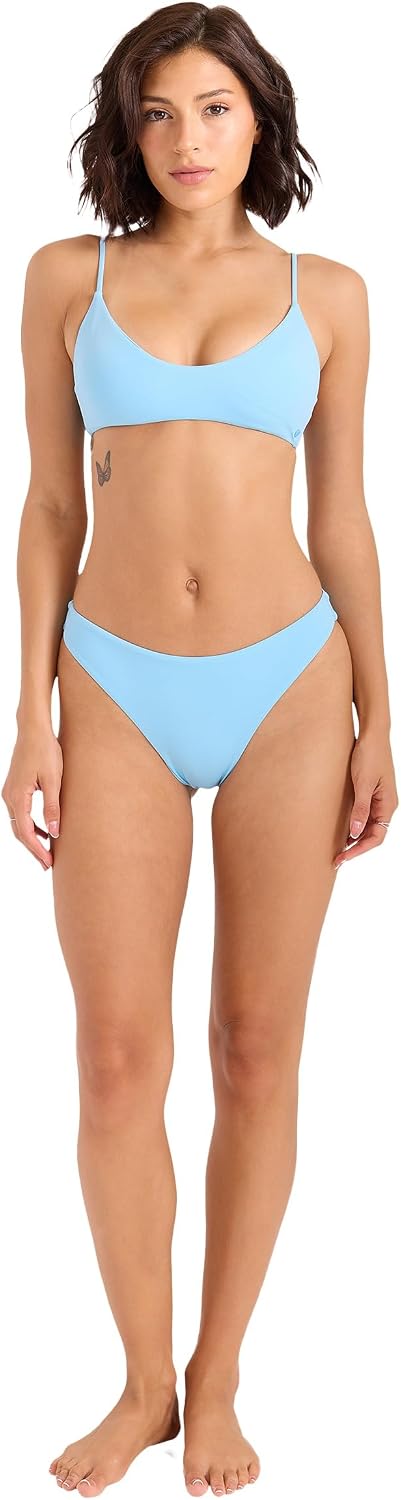 Volcom Women's Simply Seamless Skimpy Swimsuit Bikini Bottom Persimmon