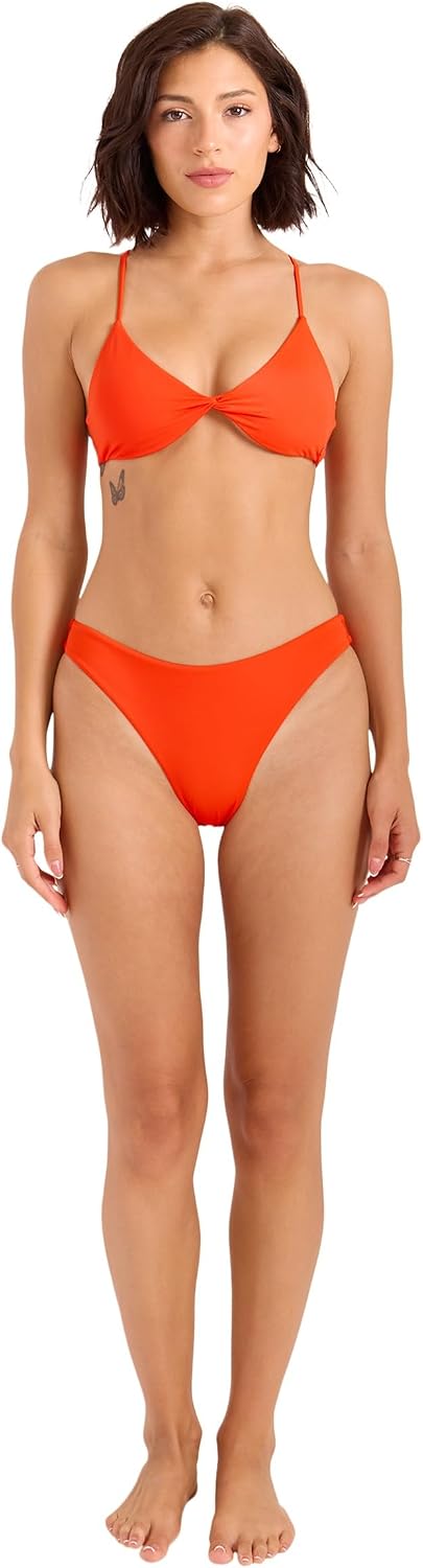 Volcom Women's Simply Seamless Skimpy Swimsuit Bikini Bottom Cloud Blue