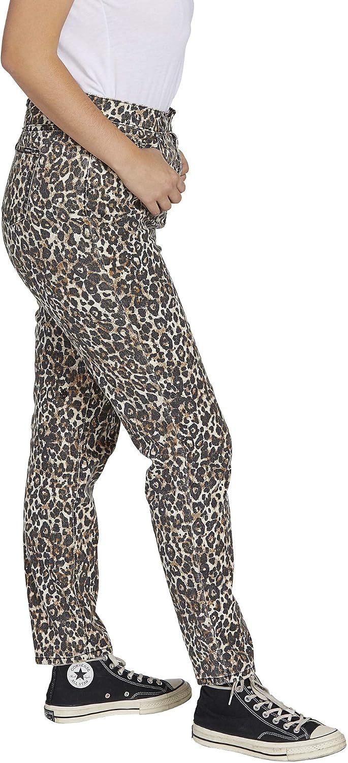 Volcom Women's Women's Plus Size Super Stoned Skinny Fit Denim Pant Animal Print
