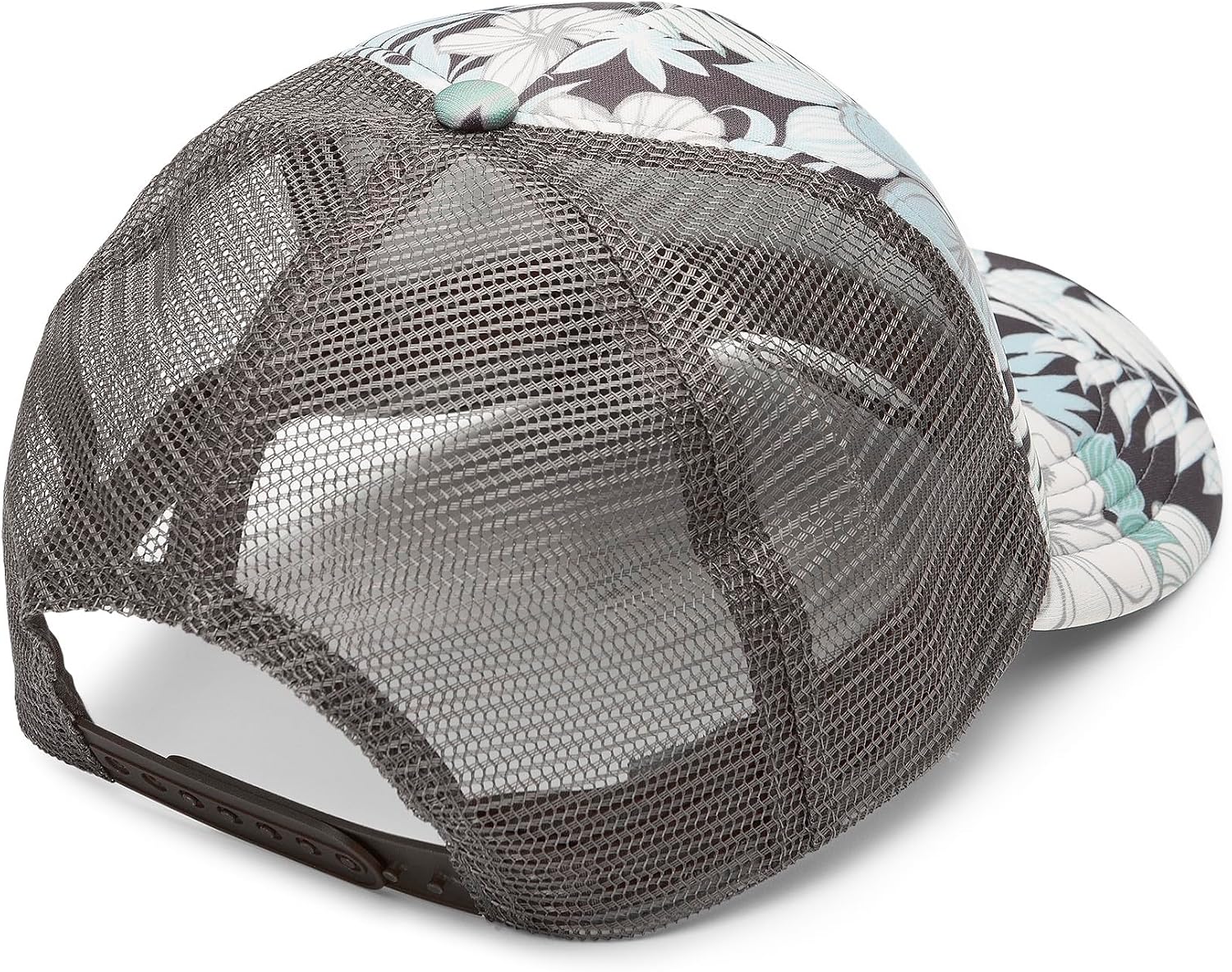 Volcom Women's Into Paradise Trucker Foam Snapback Hat Dark Grey 324