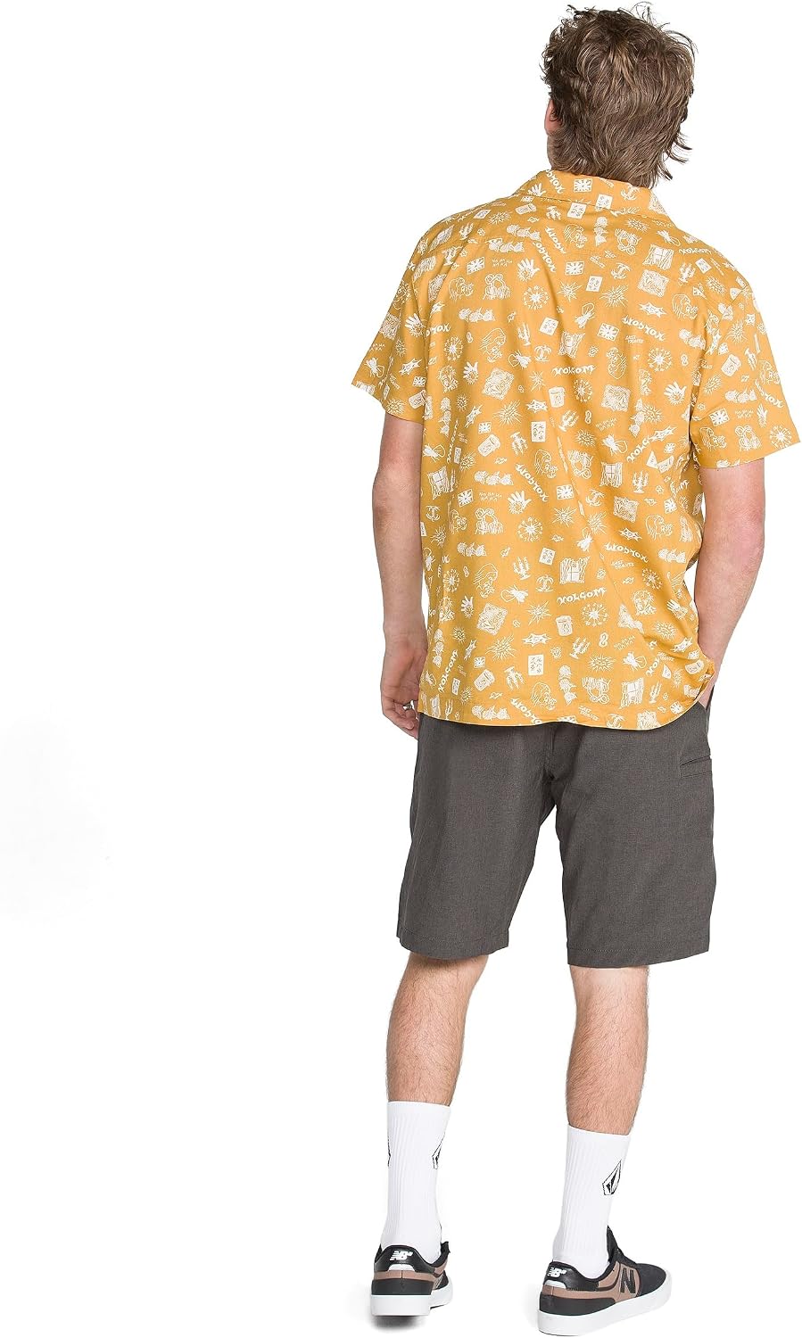 Volcom Men's Kerosene 21" Hybrid Chino Shorts Quick-Dry Stretch Fabric Charcoal Heather