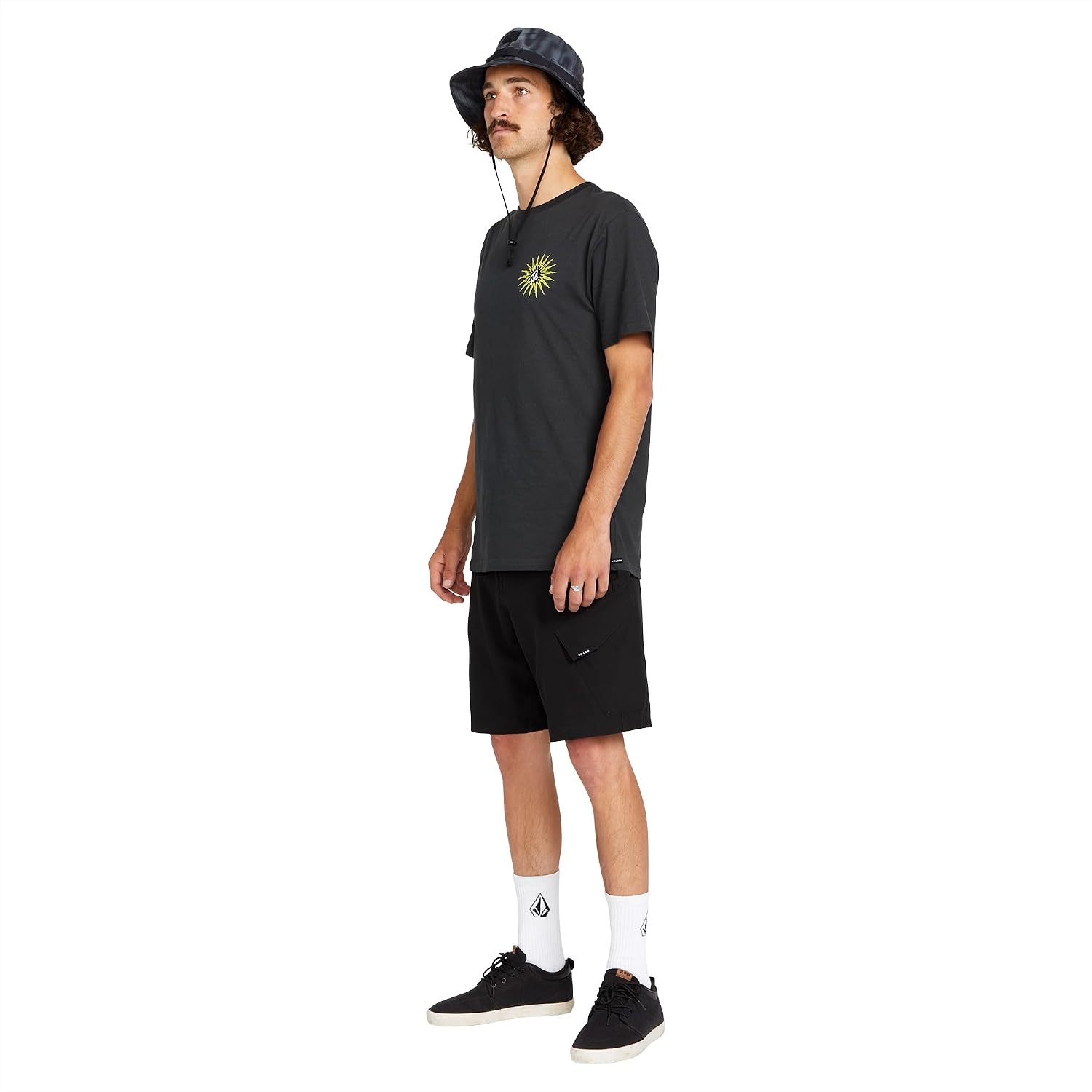 Volcom Men's Country Days 20" V.co Tech Hybrid Short Black