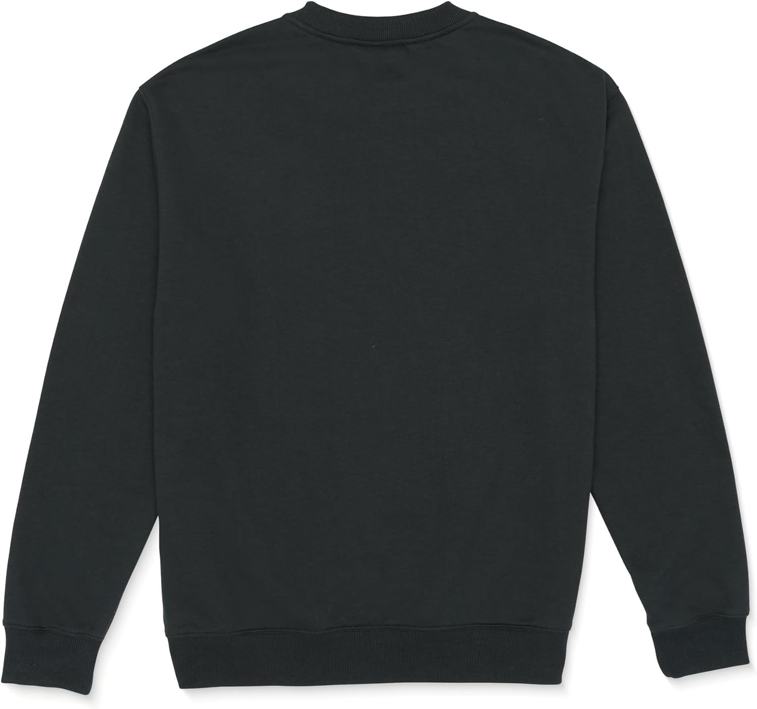 Volcom mens Roundabout Crew Fleece Sweatshirt – Soft Midweight Pullover Ribbed Cuffs Washed Black Heather