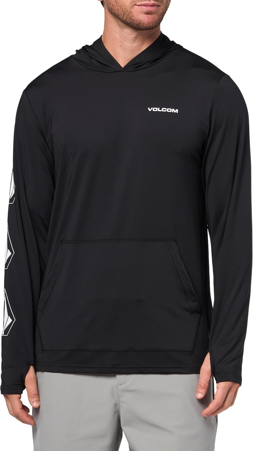 Volcom Taunt Loose Fit Long Sleeve Rashguard Onyx