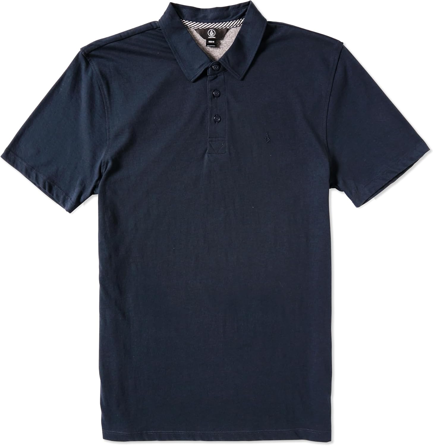 Volcom Men's Wowzer Modern Fit Short Sleeve Polo Shirt Navy 3