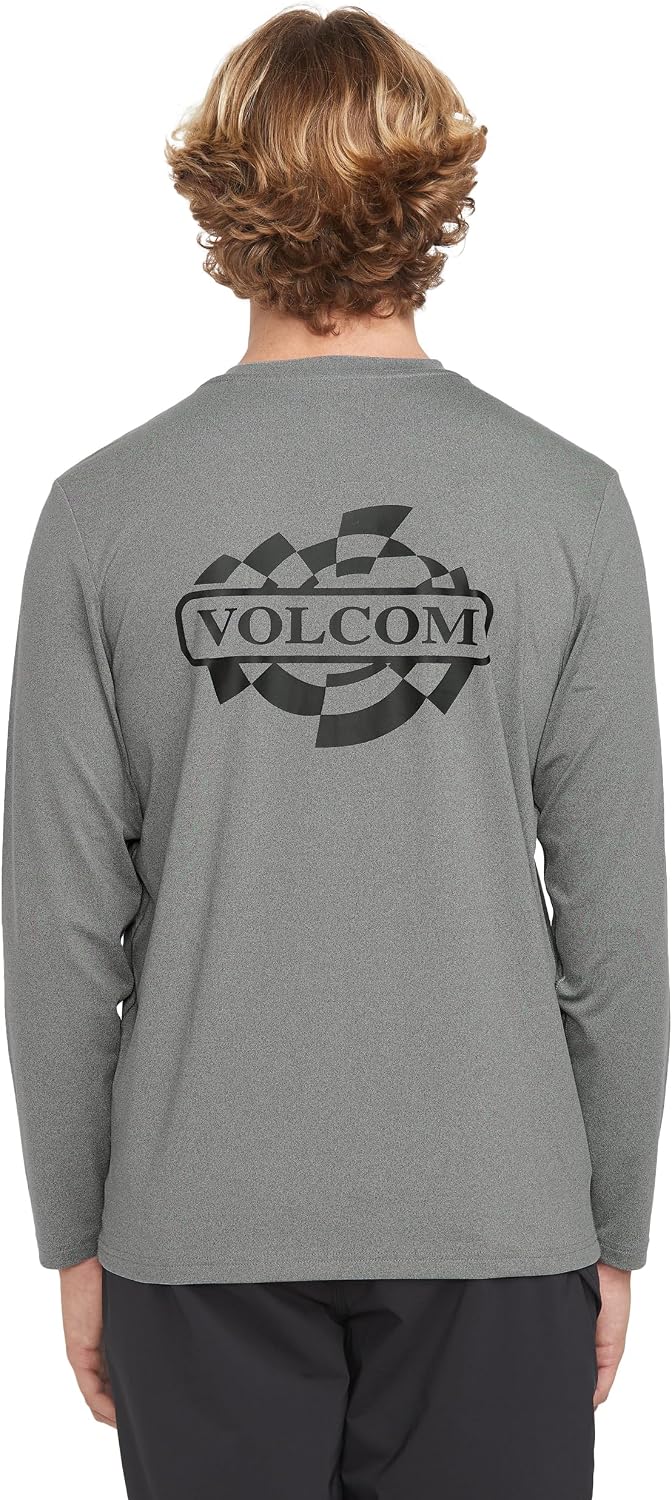 Volcom Taunt Loose Fit Long Sleeve Rashguard Heather Grey