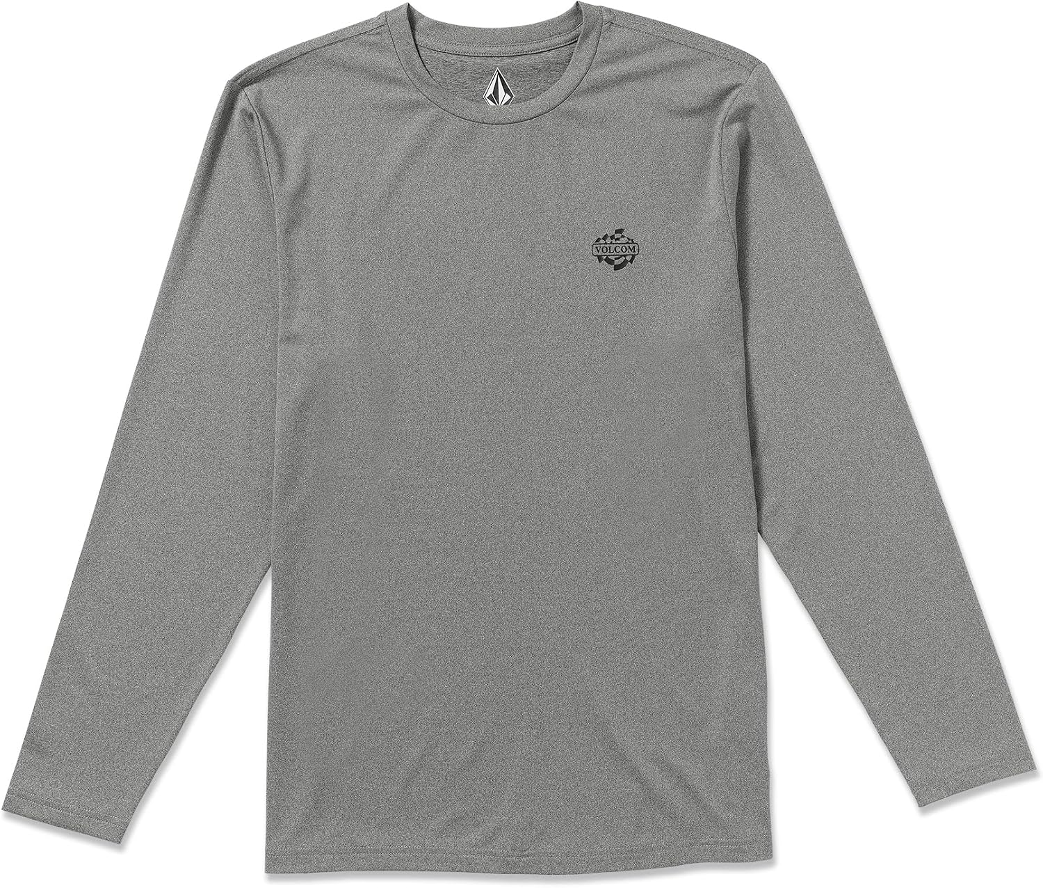 Volcom Taunt Loose Fit Long Sleeve Rashguard Heather Grey