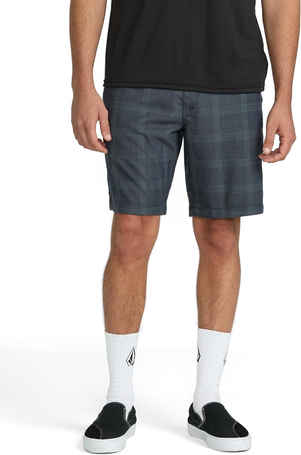 Volcom Men's Frickin Elastic Waist 19" Chino Short Slate