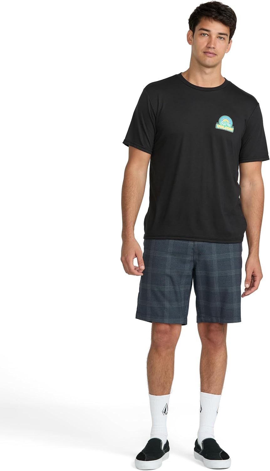 Volcom Men's Frickin Elastic Waist 19" Chino Short Slate