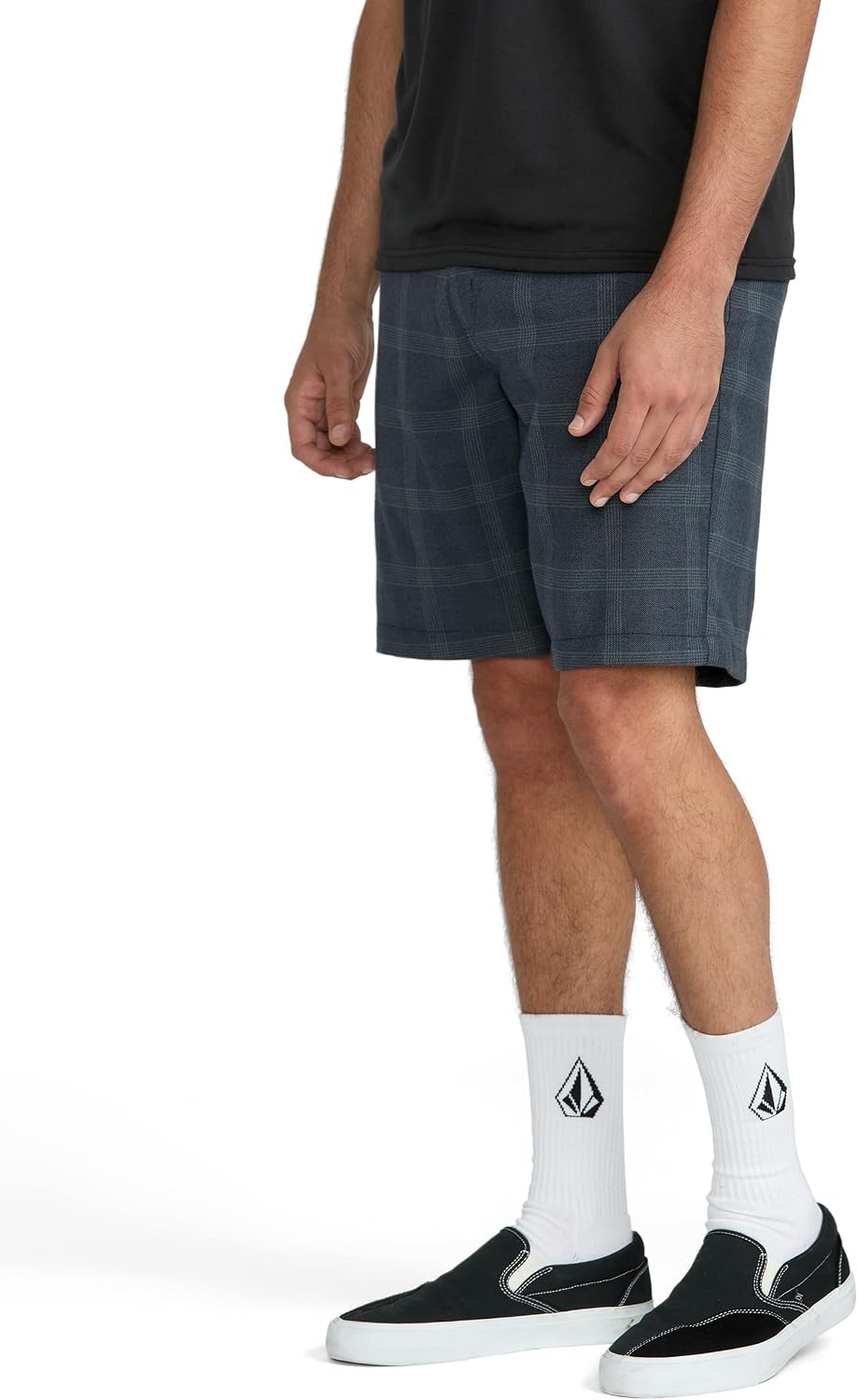 Volcom Men's Frickin Elastic Waist 19" Chino Short Slate