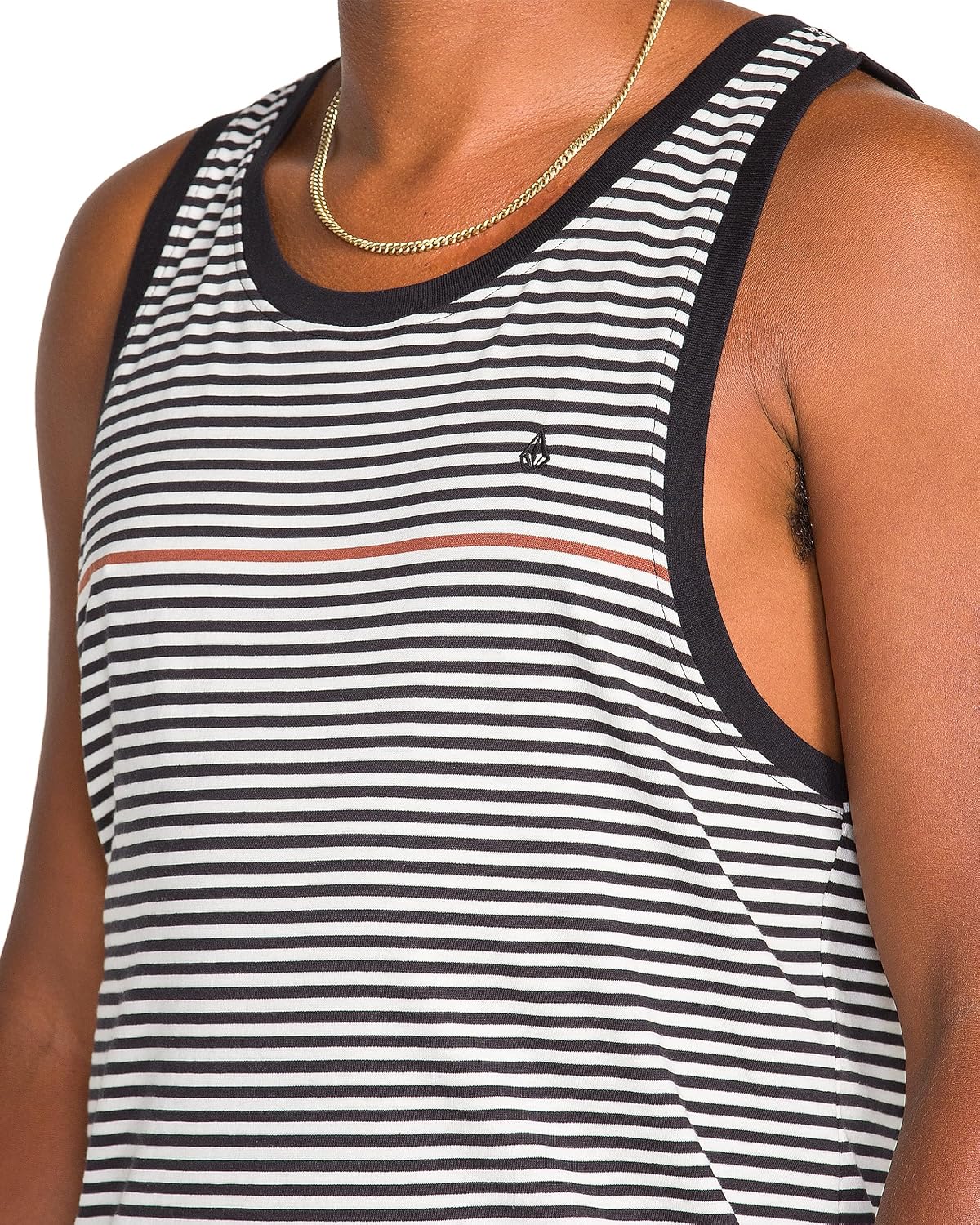 Volcom Men's Sleeveless Knit Tank Top – Soft Cotton Knit Lightweight Muscle Shirt Black White