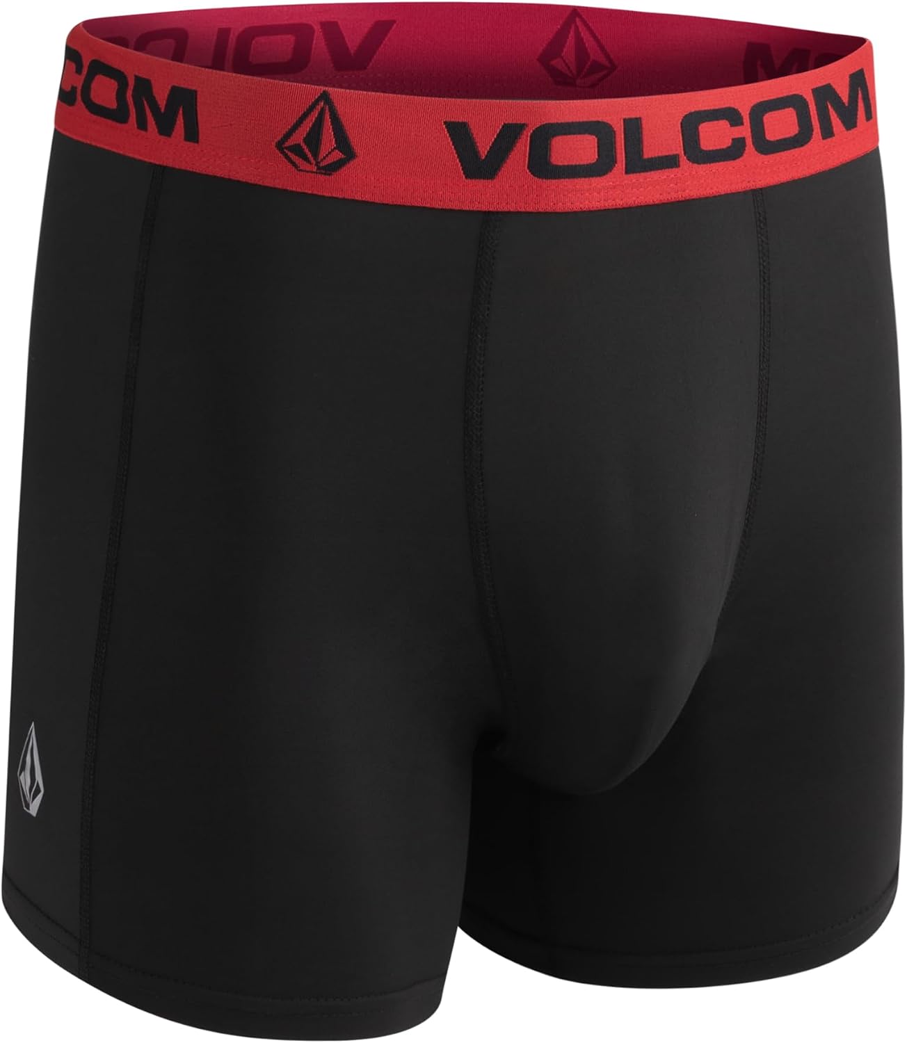 Volcom Mens Boxer Briefs 4 Pack Poly Spandex Performance Boxer Briefs Underwear BlueBlackRedCharcoal