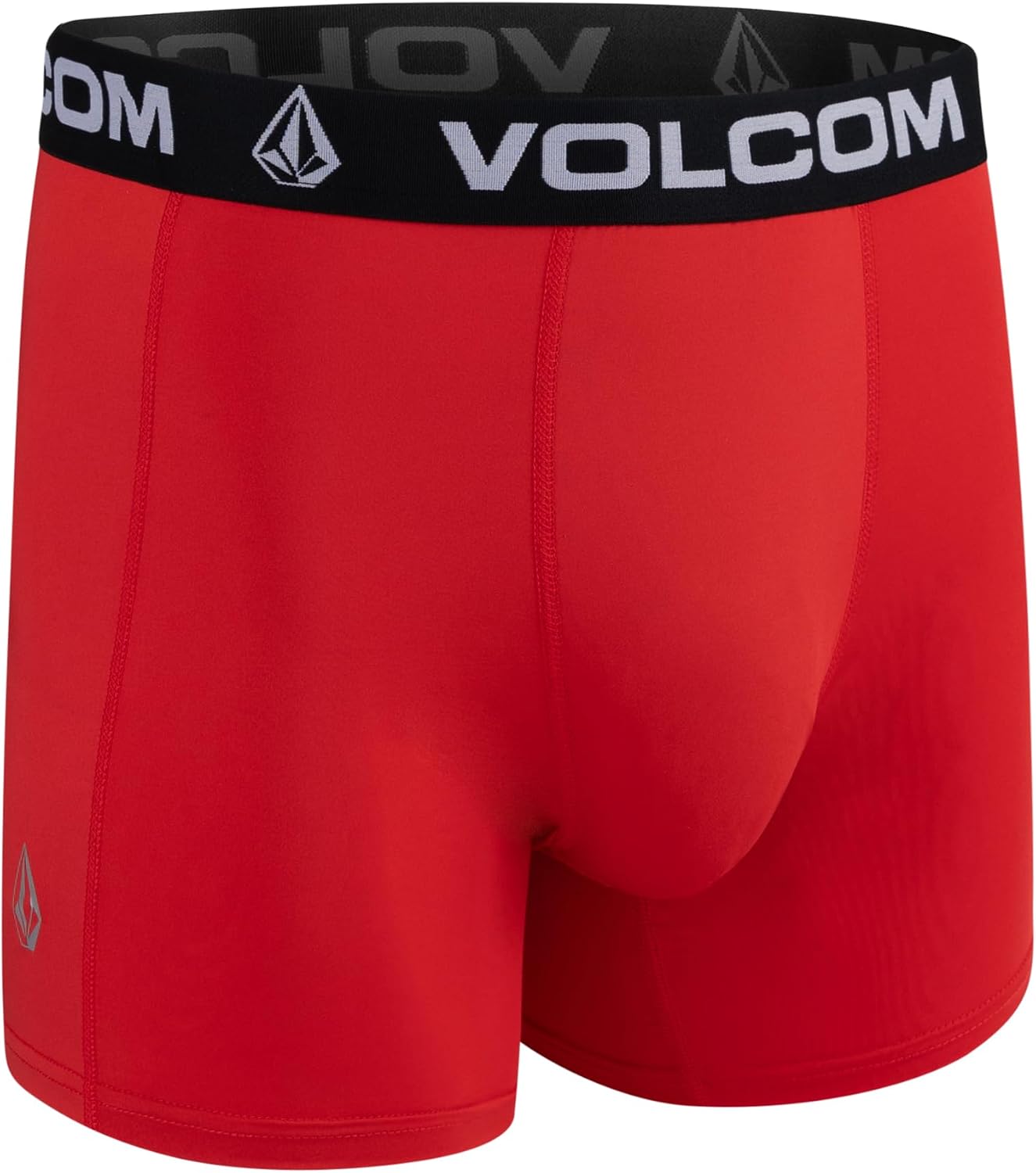 Volcom Mens Boxer Briefs 4 Pack Poly Spandex Performance Boxer Briefs Underwear BlueBlackRedCharcoal