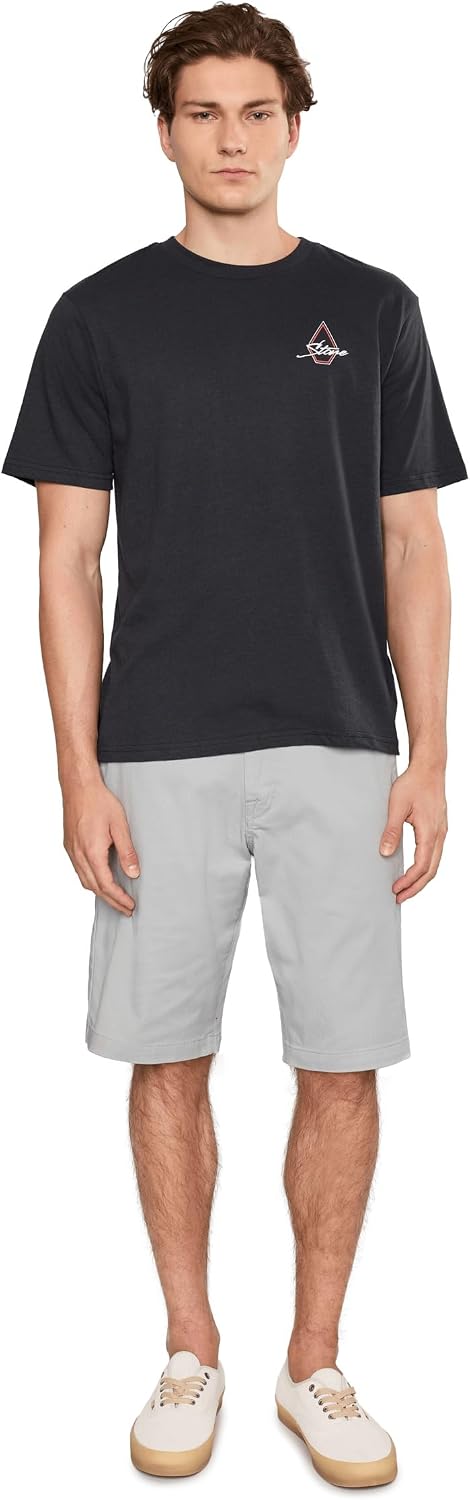Volcom Men's Modern Fit 21" Chino Short Tower Grey
