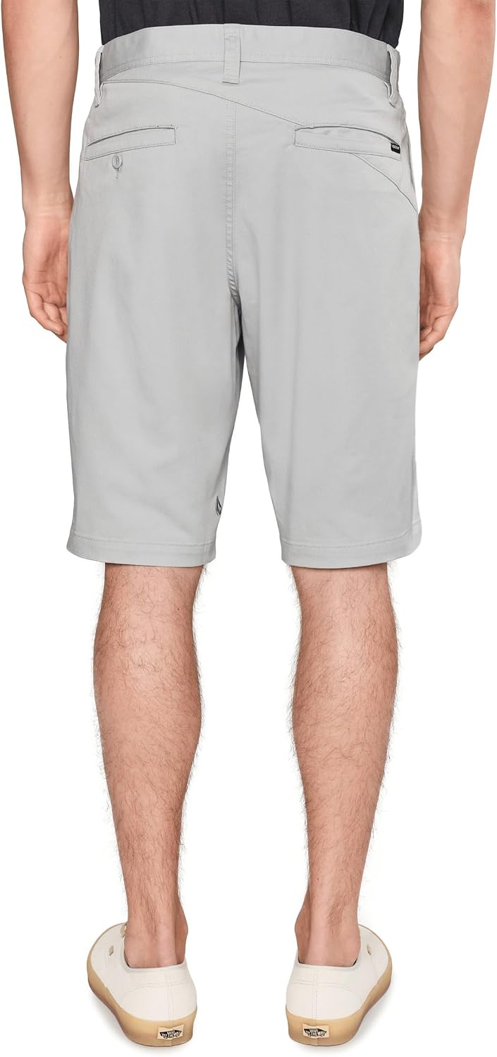Volcom Men's Modern Fit 21" Chino Short Tower Grey
