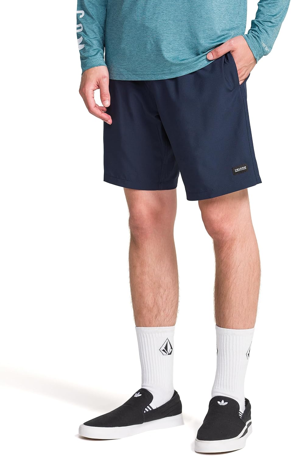 Volcom Men's Steppen Ew 17" Elastic Waist Short Navy