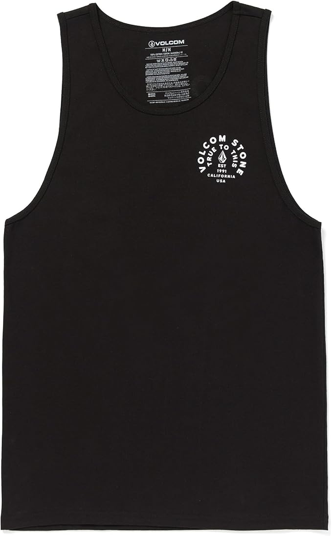 Volcom Men's Iconic Stone Tie Dye Tank Black