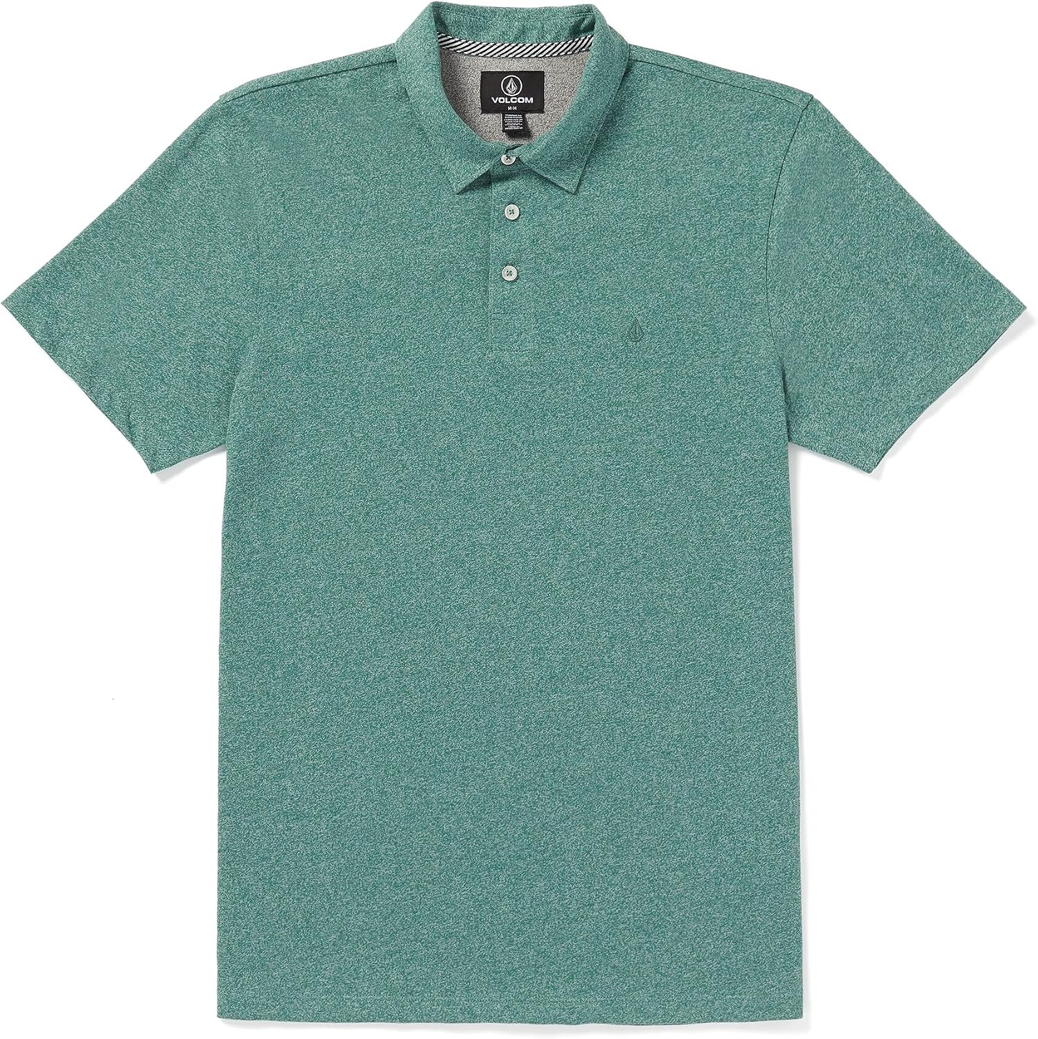 Volcom Men's Wowzer Modern Fit Short Sleeve Polo Shirt Sea Green