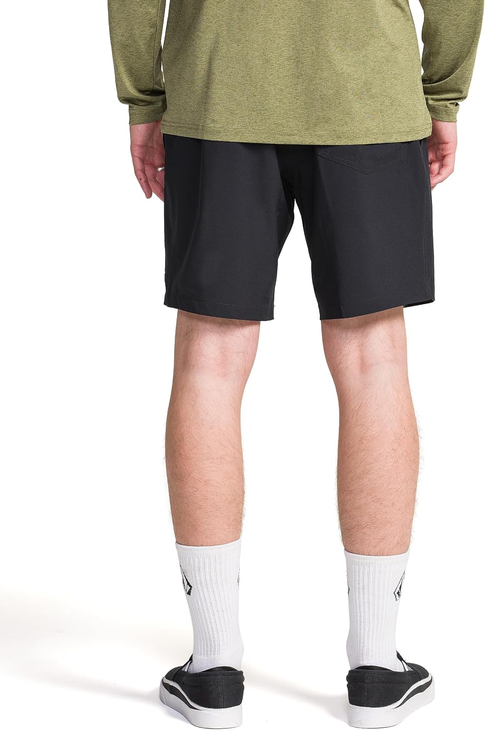 Volcom Men's Steppen Ew 17" Elastic Waist Short Black