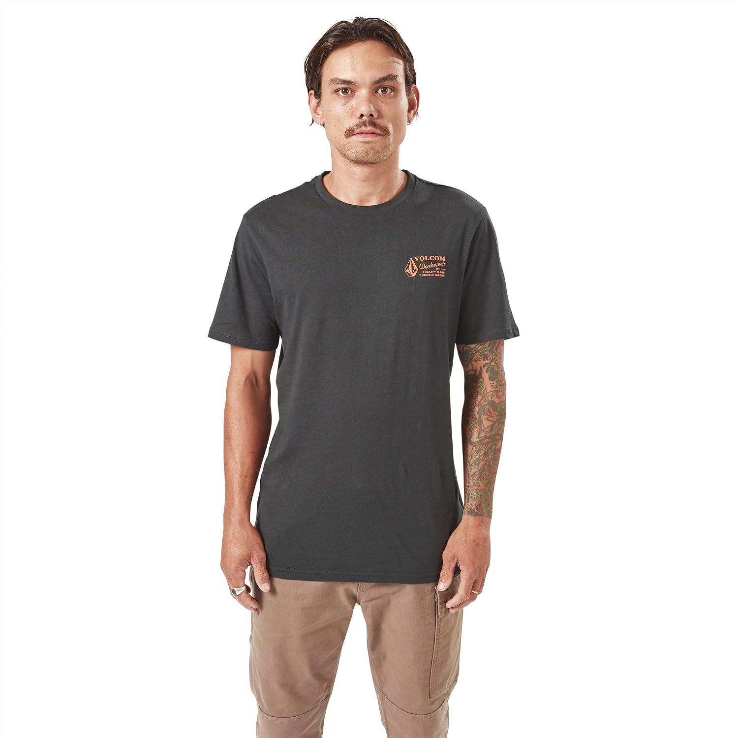 Volcom Men's Pour Choices Short Sleeve Workwear Tee initial