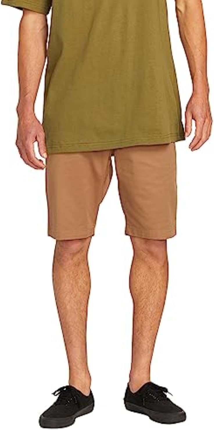 Volcom Men's Modern Fit 21" Chino Short Tobacco