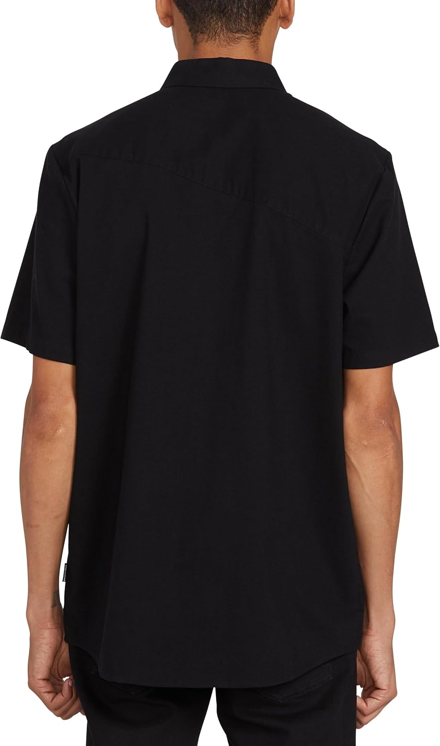 Volcom Men's Everett Oxford Short Sleeve Button Down Woven Shirt New Black