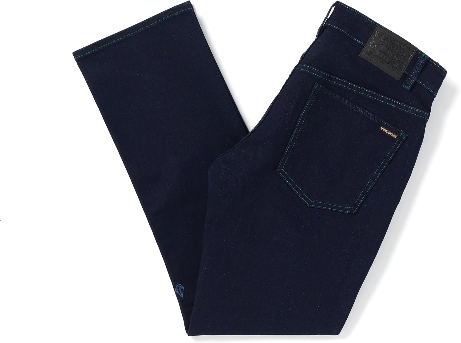 Volcom Men's Solver Stretch Denim Jeans-Modern Fit Pant Blue Rinse