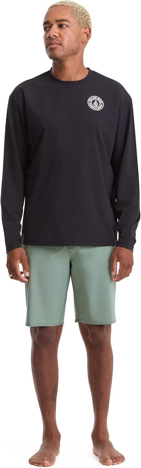 Volcom Taunt Loose Fit Long Sleeve Rashguard Onyx-black