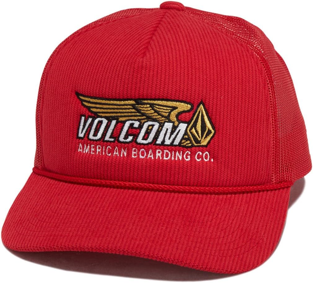 Volcom Men's Mesh Trucker Hat - Adjustable Snapback Cap, Breathable Structured Front Panel Samba