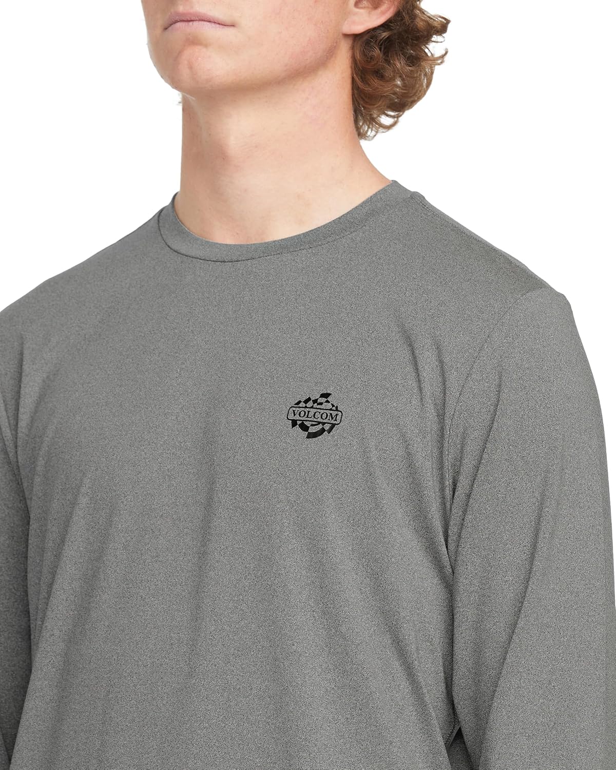 Volcom Taunt Loose Fit Long Sleeve Rashguard Heather Grey