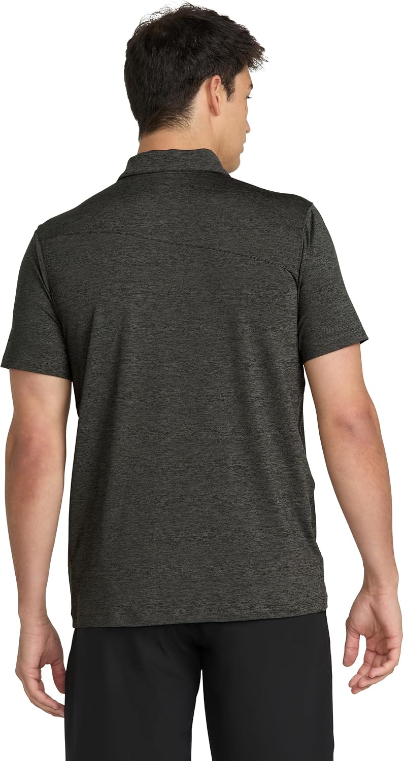 Volcom Men's Wowzer Hazard Performance Golf Polo Pewter