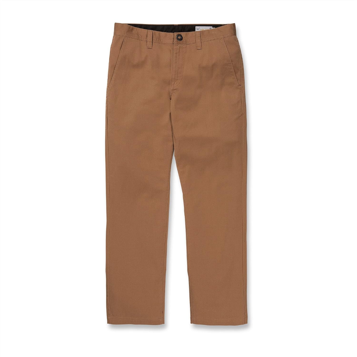 Volcom Mens Frickin Modern Stretch Chino Pant – Everyday Wear Slim Fit Stretch Twill Pants Tobacco