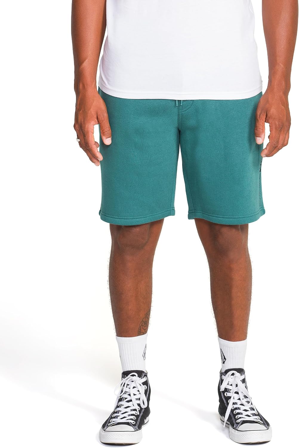 Volcom Men's Frickin Elastic Waist 19" Chino Short Ranger Green