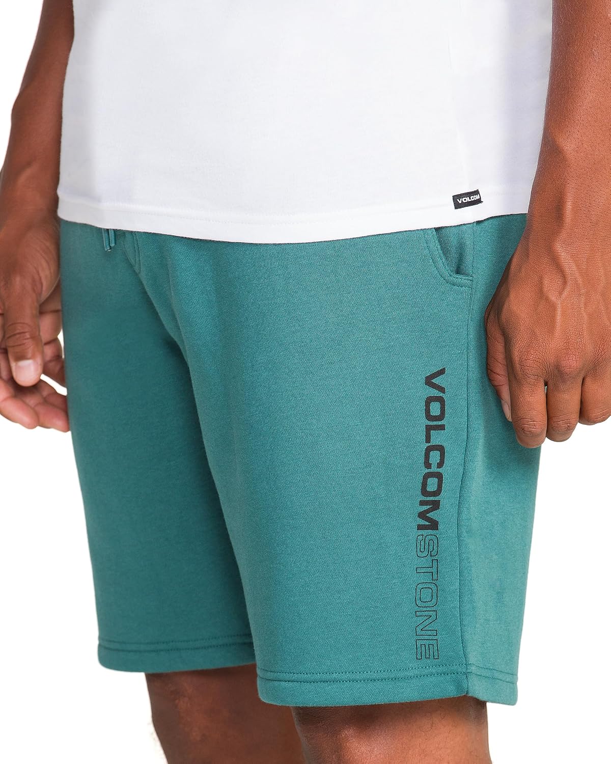 Volcom Men's Frickin Elastic Waist 19" Chino Short Ranger Green