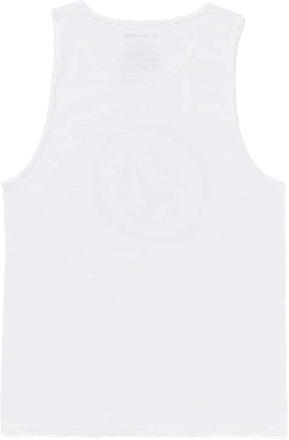Volcom Men's Graphic Tank Top – Soft Cotton Sleeveless Shirt with Logo Print White Fourth