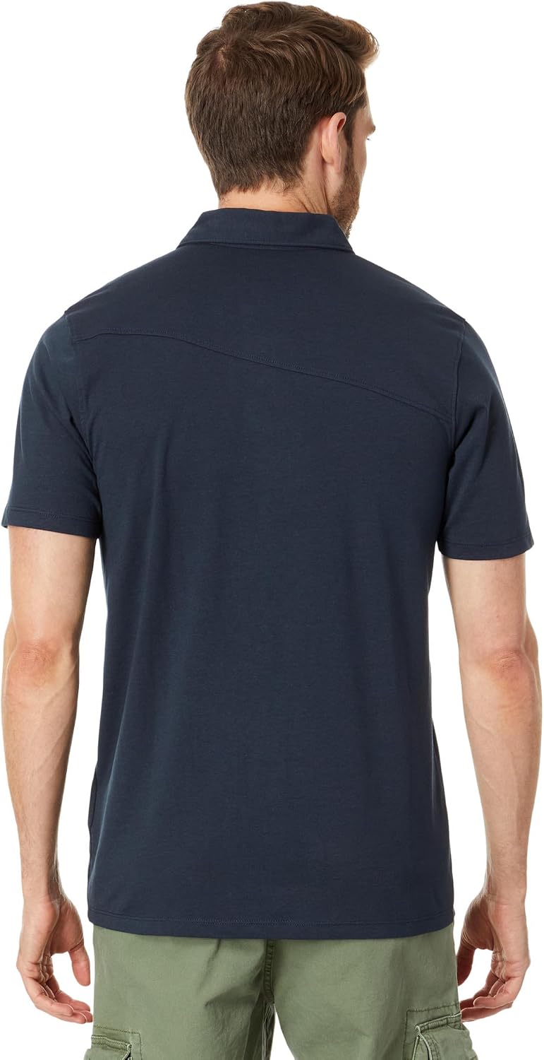 Volcom Men's Wowzer Modern Fit Short Sleeve Polo Shirt Navy 3
